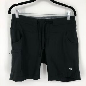 Mountain Hardwear Shorts‎ Womens 6 Black Zipper Pocket 8 Inch Gorpcore Hiking